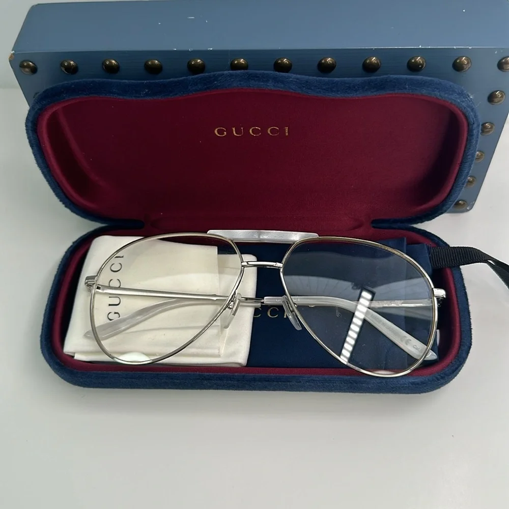 New Authentic Gucci GG0242S-008 Fashion Luxury Sunglass